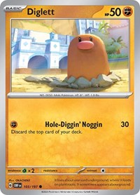 Diglett (103) - SV03: Obsidian Flames (OBF)