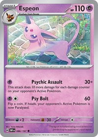 Espeon (86) - SV03: Obsidian Flames (OBF)