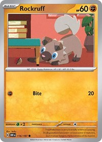 Rockruff (116) - SV03: Obsidian Flames (OBF)