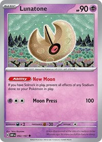Lunatone (92) - SV03: Obsidian Flames (OBF)