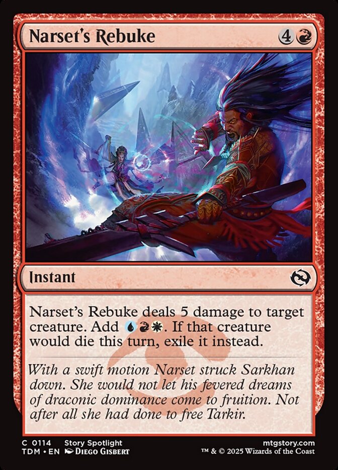 Narset's Rebuke (114) - Tarkir: Dragonstorm (TDM)