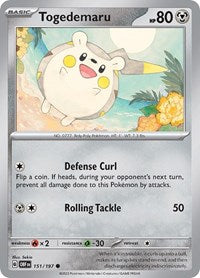 Togedemaru (151) - SV03: Obsidian Flames (OBF)