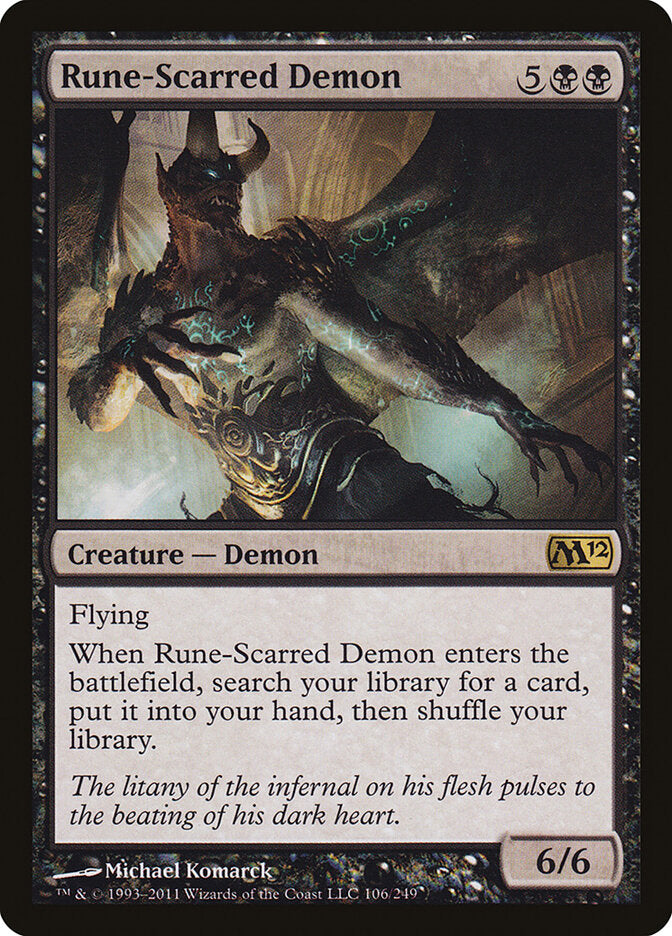 Rune-Scarred Demon (106) - Magic 2012 (M12)