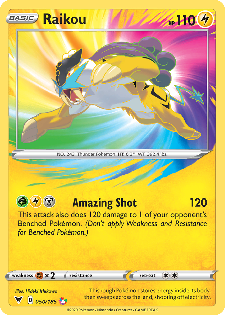 Raikou (50/185) - [Holo Foil] Vivid Voltage (VIV)