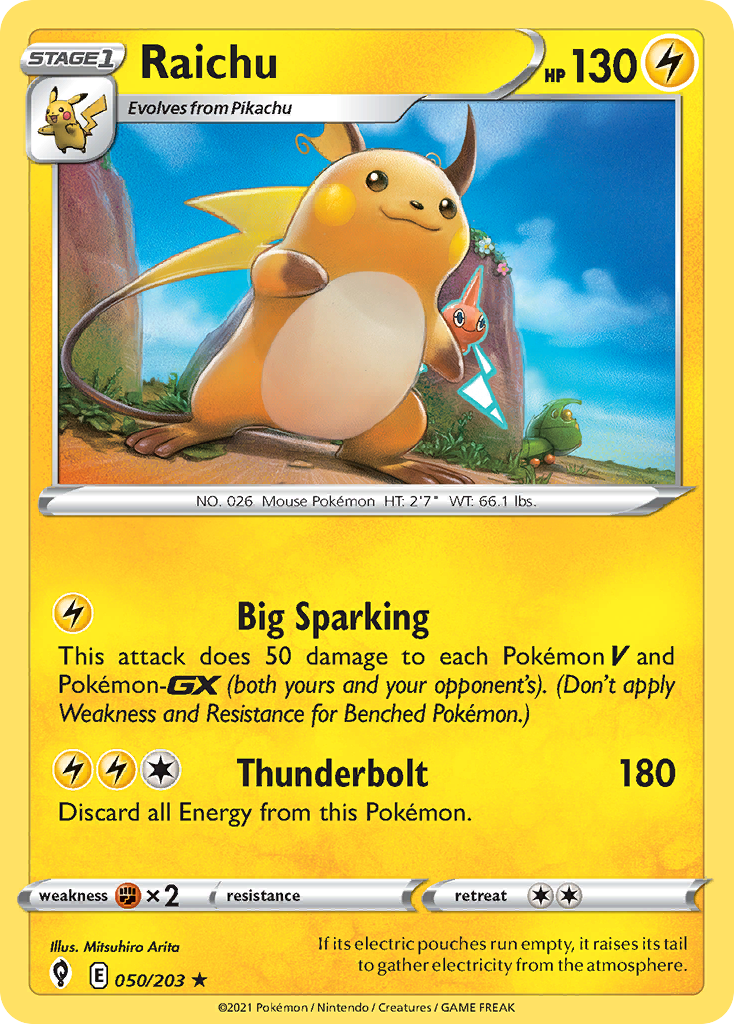 Raichu (50/203) - [Holo Foil] Evolving Skies (EVS)