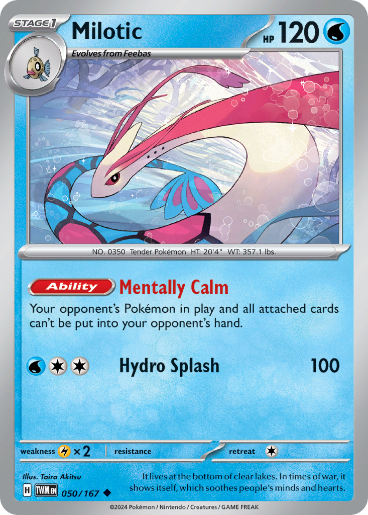 Milotic (50/167) - [Reverse Holo] Twilight Masquerade (TWM)