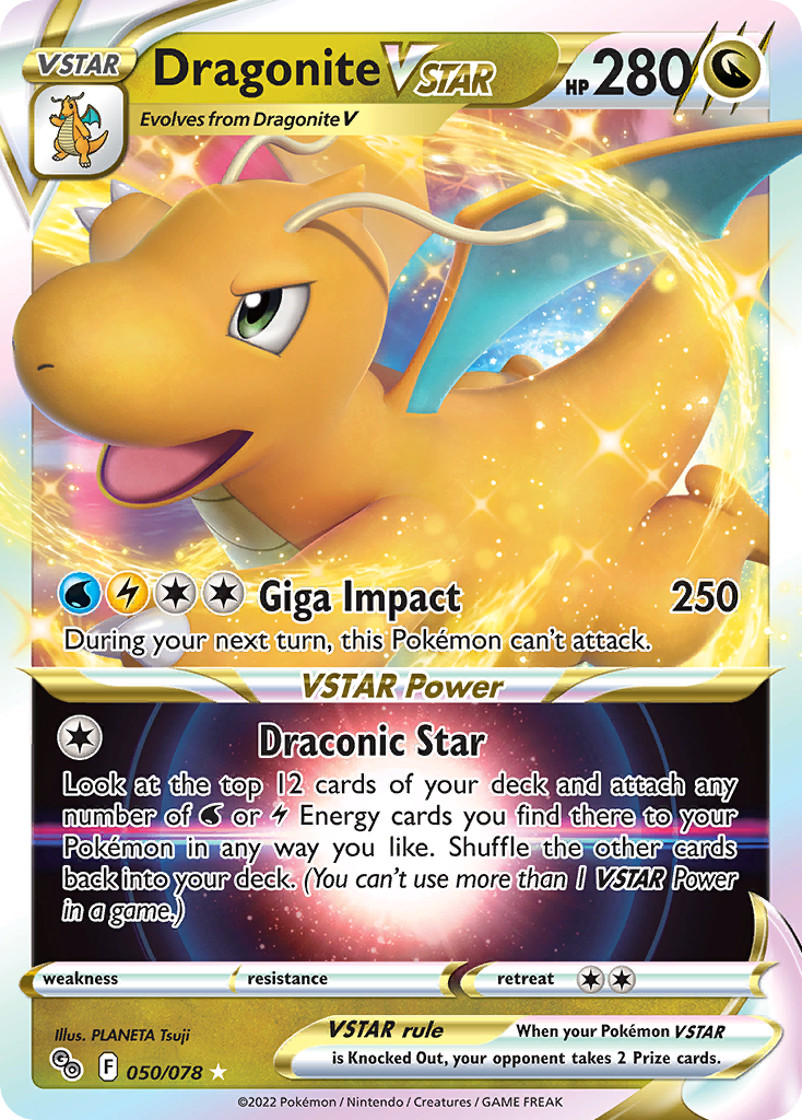 Dragonite VSTAR (50/78) - [Holo Foil] Pokemon GO (PGO)