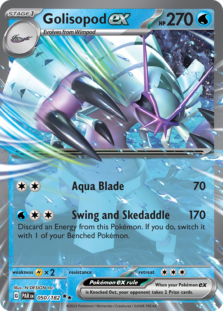 Golisopod ex (50/182) - [Holo Foil] Paradox Rift (PAR)