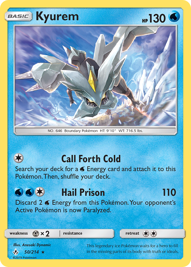 Kyurem (50/214) - [Holo Foil] Unbroken Bonds (UNB)