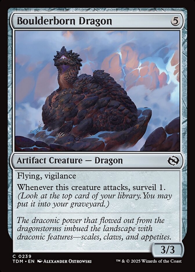 Boulderborn Dragon (239) - Tarkir: Dragonstorm (TDM)