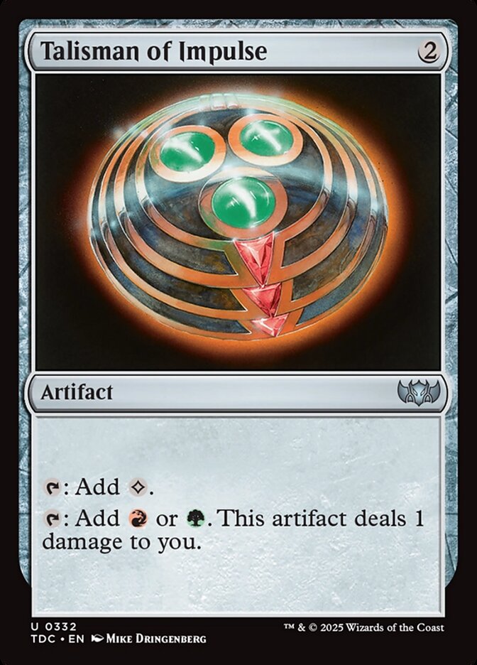 Talisman of Impulse (332) - Tarkir: Dragonstorm Commander (TDC)