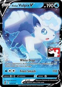 Alolan Vulpix V (33) - Prize Pack Series Cards