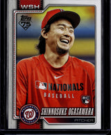 2026 Topps #32 Shinnosuke Ogasawara Golden Mirror Variations