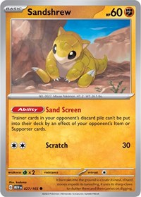 Sandshrew (27) - SV: Scarlet & Violet 151 (MEW)
