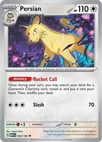 Persian (53) - SV: Scarlet & Violet 151 (MEW)