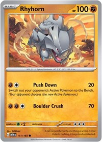 Rhyhorn (111) - SV: Scarlet & Violet 151 (MEW)