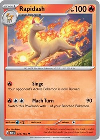 Rapidash (78) - SV: Scarlet & Violet 151 (MEW)