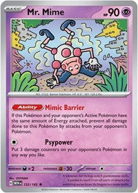 Mr Mime (122) - SV: Scarlet & Violet 151 (MEW)