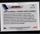 2021 Topps Chrome Sapphire Edition Formula 1 #171 Lewis Hamilton Aqua #/99