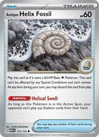 Antique Helix Fossil (153) - SV: Scarlet & Violet 151 (MEW)
