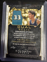 2022 Leaf In The Game Used Sports Grant Hill / Christian Laettner Dual Mem /4
