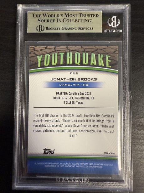 2024 Topps Chrome Youthquake Refractors #Y24 Jonathon Brooks BGS 9.5