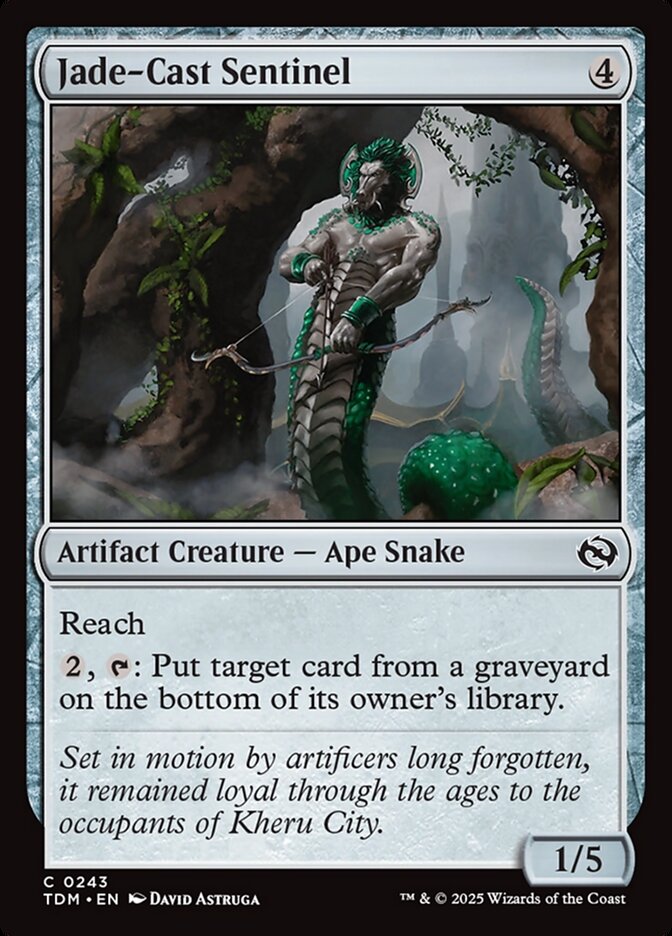 Jade-Cast Sentinel (243) - Tarkir: Dragonstorm (TDM)