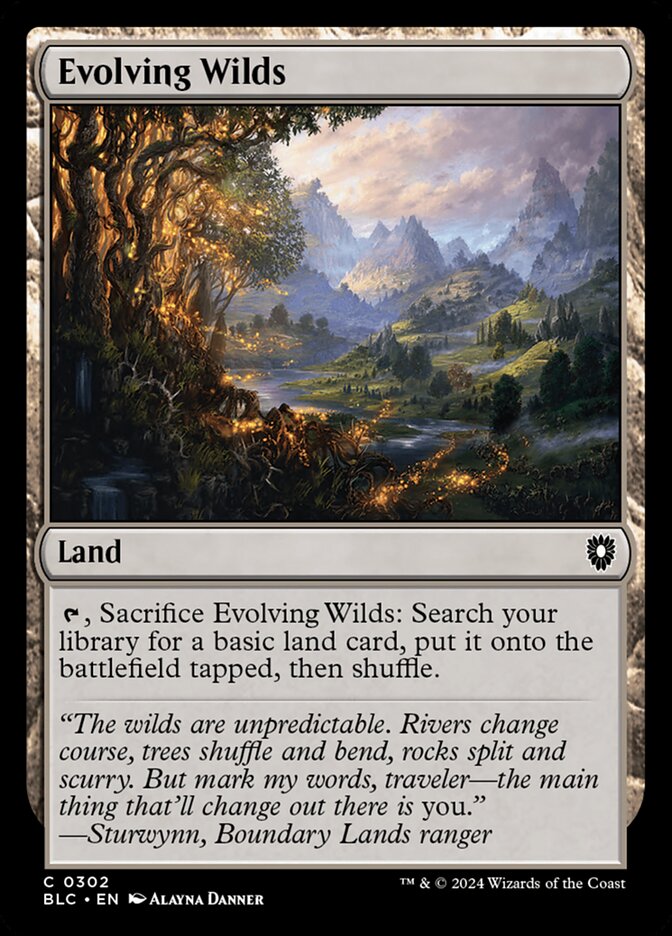 Evolving Wilds (302) - Bloomburrow Commander (BLC)