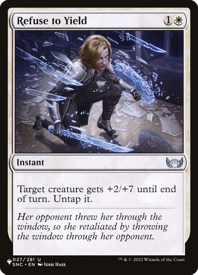 Refuse to Yield - The List (PLST)