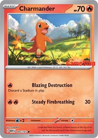 Charmander - 004/165 (GameStop Exclusive) (4) - Miscellaneous Cards & Products (MCAP)