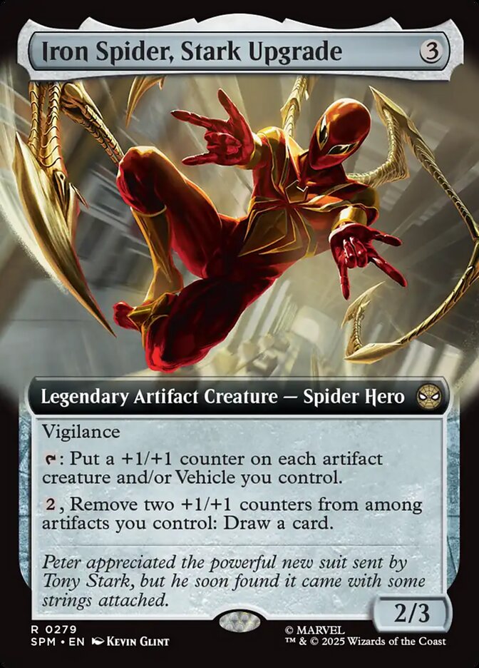 Iron Spider, Stark Upgrade (279) - [Foil, Extended Art] Marvel's Spider-Man (SPM)