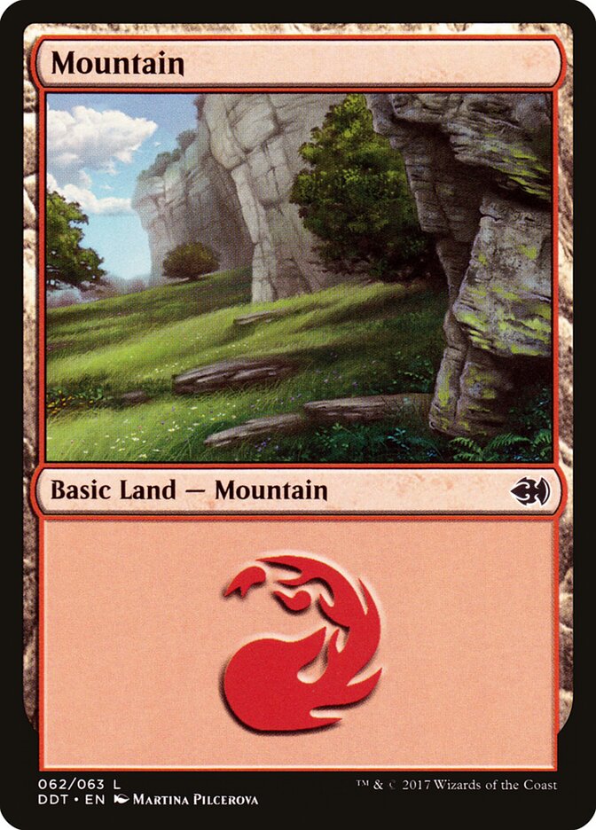 Mountain (62) - Duel Decks: Merfolk vs. Goblins (DDT)