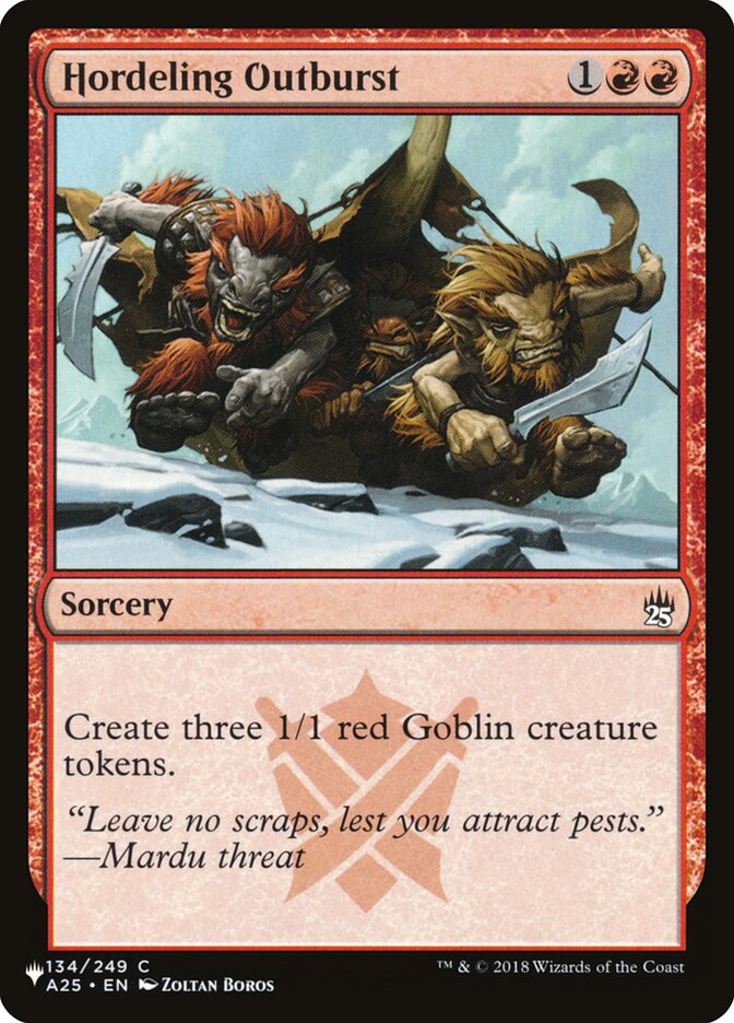 Hordeling Outburst (A25-134) - The List (PLST)