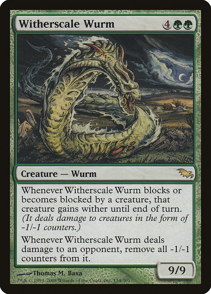 Witherscale Wurm (134) - Shadowmoor (SHM)