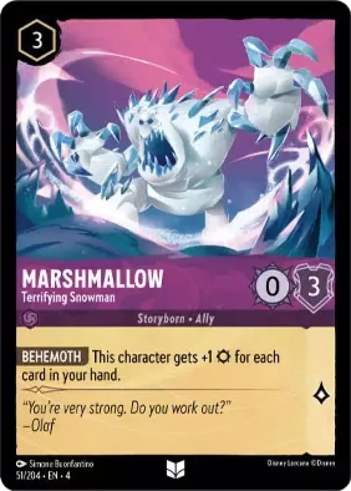 Marshmallow - Terrifying Snowman - [Foil] Ursula's Return (4)