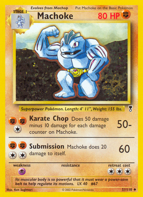 Machoke (51/110) - [Reverse Holo] Legendary Collection (LC)