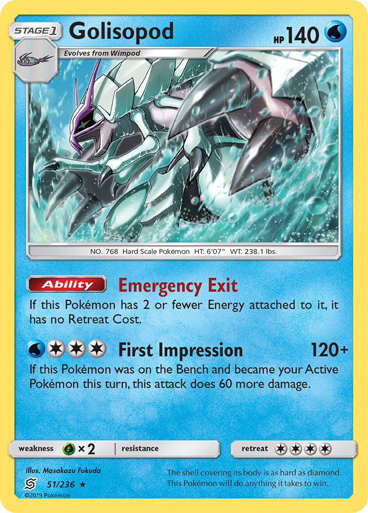 Golisopod (51/236) - [Holo Foil] Unified Minds (UNM)