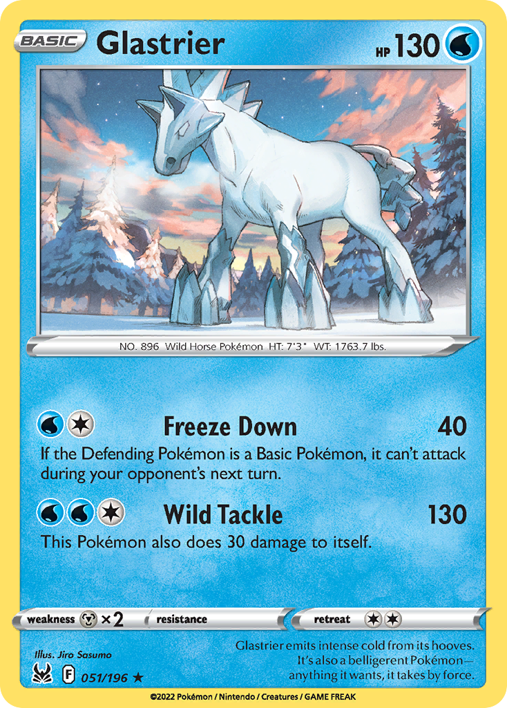 Glastrier (51/196) - [Holo Foil] Lost Origin (LOR)