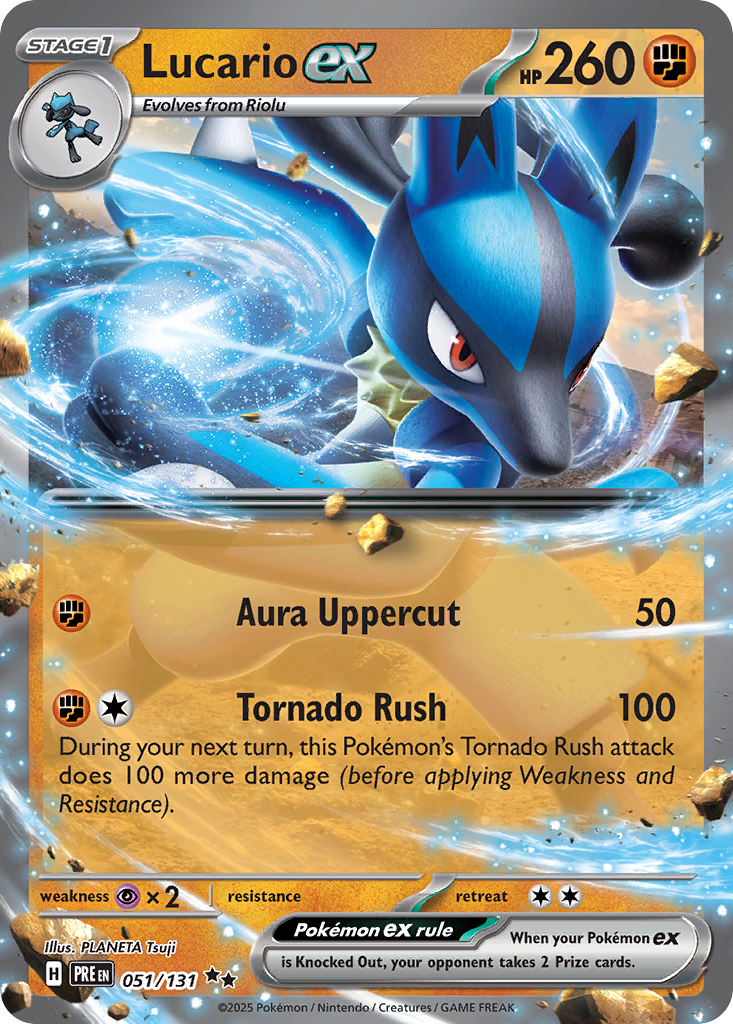 Lucario ex (51/131) - [Holo Foil] Prismatic Evolutions (PRE)