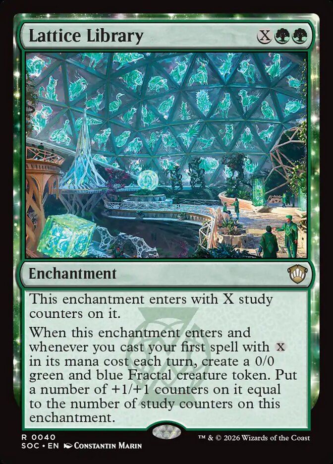 Lattice Library (40) - Secrets of Strixhaven Commander (SOC)