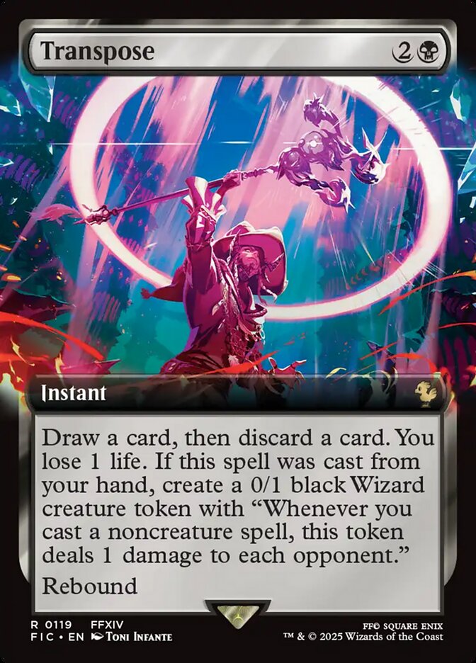 Transpose (119) - [Foil, Extended Art] Final Fantasy Commander (FIC)