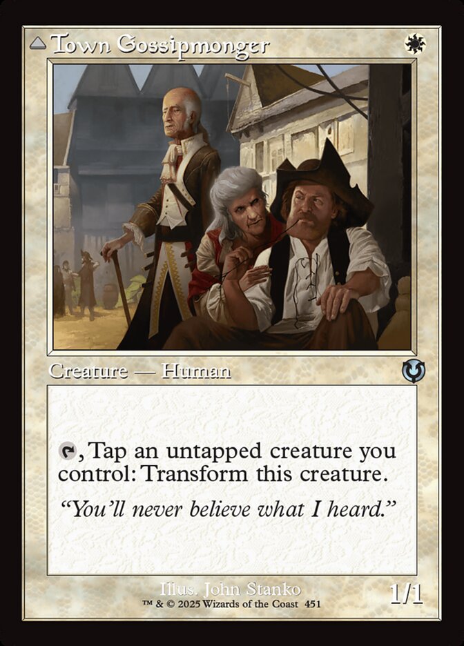 Town Gossipmonger // Incited Rabble - [Retro Frame] Innistrad Remastered (INR)