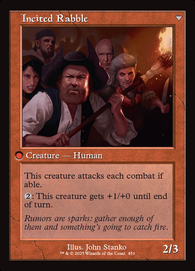 Town Gossipmonger // Incited Rabble (451) - Innistrad Remastered (INR)