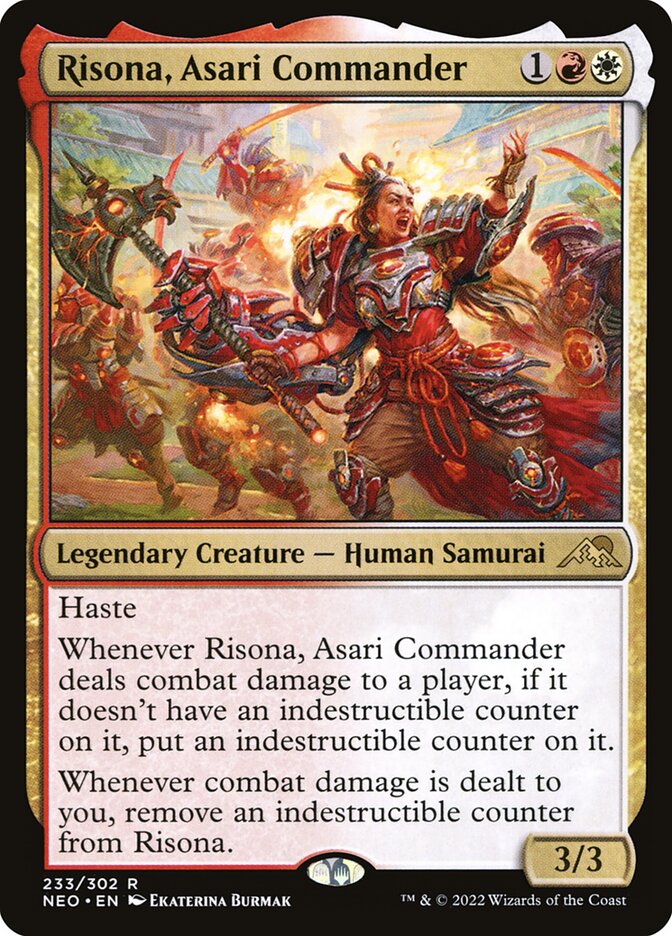 Risona, Asari Commander (233) - Kamigawa: Neon Dynasty (NEO)