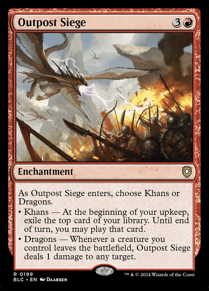 Outpost Siege (199) - Bloomburrow Commander (BLC)