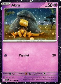 Abra - 063/165 (Cosmos Holo) (63) - Miscellaneous Cards & Products (MCAP)