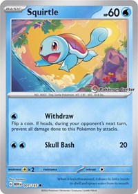 Squirtle - 007/165 (Pokemon Center Exclusive) (7) - Miscellaneous Cards & Products (MCAP)