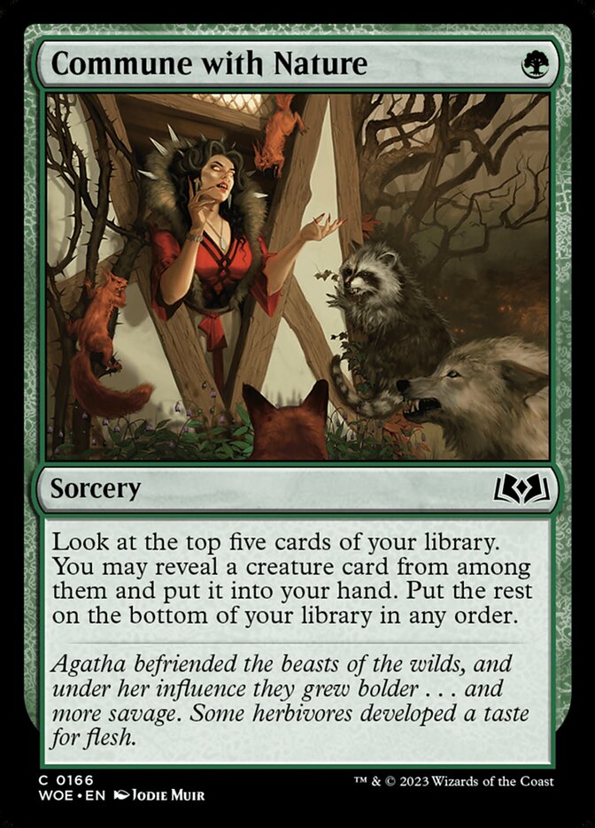 Commune with Nature (166) - Wilds of Eldraine (WOE)