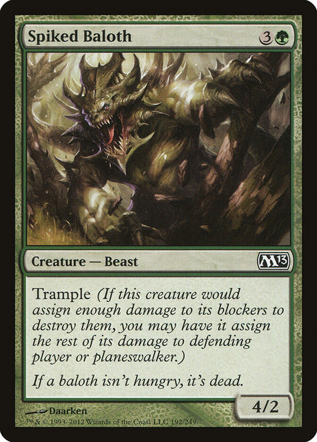 Spiked Baloth (192) - Magic 2013 (M13)
