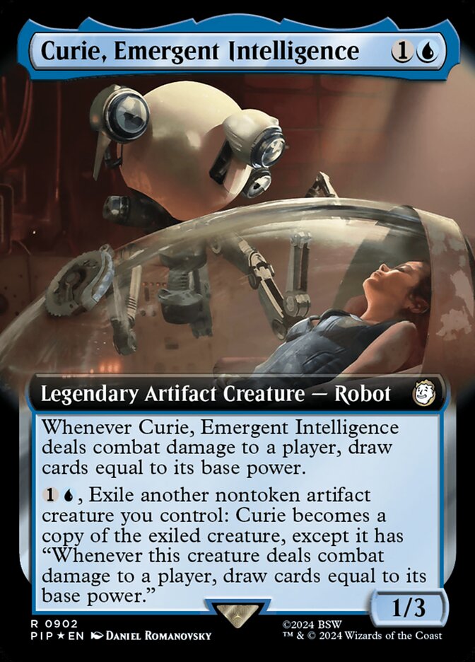 Curie, Emergent Intelligence - [Surge Foil, Extended Art] Fallout (PIP)